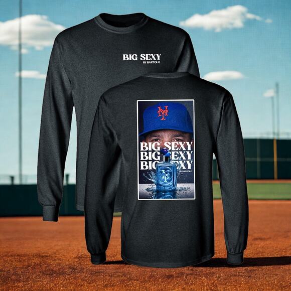 New York Mets Bartolo Colon Day Big Sexy 2023 SGA Long Sleeve T-Shirt Sz. L - Picture 1 of 12